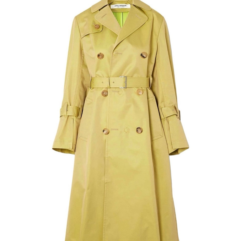 Junya Watanabe Trench Coat Ss2020 Runway Collection Double face Neon Green S new